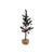 This midcentury bottle brush Christmas tree, adorned with original mercury glass ornaments, is a charming example of...