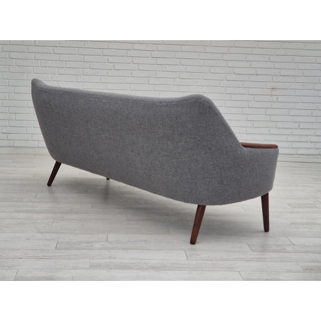 1960s Danish Model 58 Sofa in Wool and Teak by Kurt Østervig, 1960s For Sale - Image 5 of 18