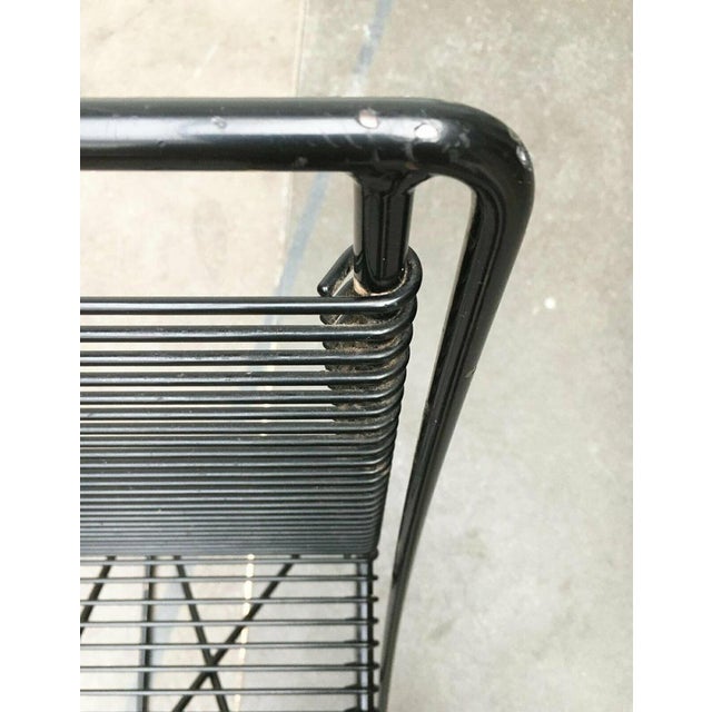 Postmodern German Black Kreuzschwinger Kitchen Barstool by Till Behrens for Schlubach, 1980s For Sale - Image 13 of 18