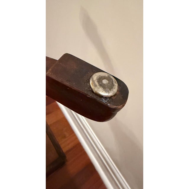 Brown 1940s Kindel Colonial Revival Mahogany Pedestal Side Table With Barley Twist For Sale - Image 8 of 11