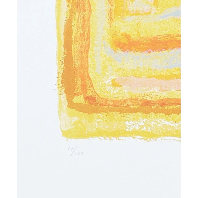 Landscape - Original Litograph by Sami Burhan - 1969 1969 For Sale - Image 4 of 5