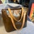 A 2000 Louis Vuitton Brown Patent Leather and Vachetta Houston Shoulder Bag For Sale - Image 9 of 18