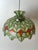 Green Handcrafted Palm Beach Capiz Shell Lotus Pendant, 1970s For Sale - Image 8 of 15