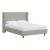 Jordan California King Wingback Platform Bed in Zuma Seafoam For Sale