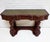 Mahogany Console Table with Leather Inlay Top and Drawer, 1870s For Sale - Image 5 of 16