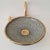 Contemporary Linda Hand Painted Round Pottery Sink Bowl With Brass Accents For Sale - Image 6 of 6