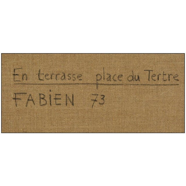 1970s 1970s En Terrasse Place Du Tertre, Louis Fabien For Sale - Image 5 of 6