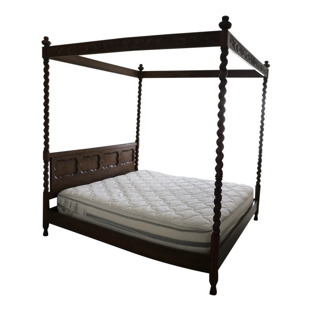 Baker King Size Four Poster Canopy Bed Chairish