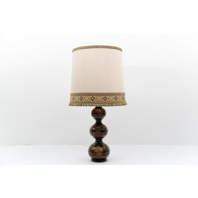 Metal Green Ceramic Table Lamp Base from Kaiser Leuchten, Germany, 1960s For Sale - Image 7 of 7