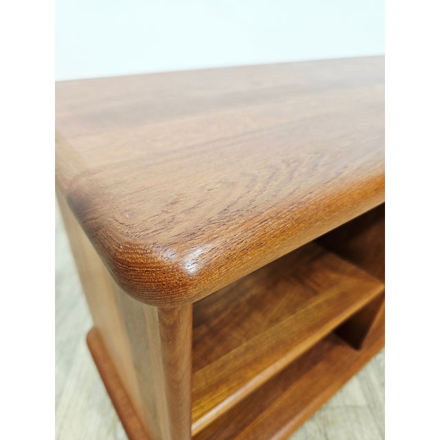 Brown Scandinavian Teak TV Hi-Fi Cabinet, 1970s For Sale - Image 8 of 13