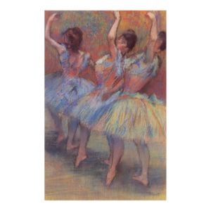 Edgar Degas Three Dancers-Pastel Numbered Giclee