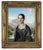 Eduard Magnus, Portrait of a Young Italian Woman in a Landscape with Open Water, 1800s, Oil on Canvas, Framed For Sale - Image 4 of 4
