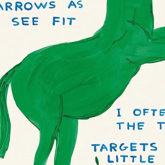 2020s David Shrigley Sagittarius Signs of the Zodiac Lithograph Poster (Individual), 2021 For Sale - Image 5 of 5