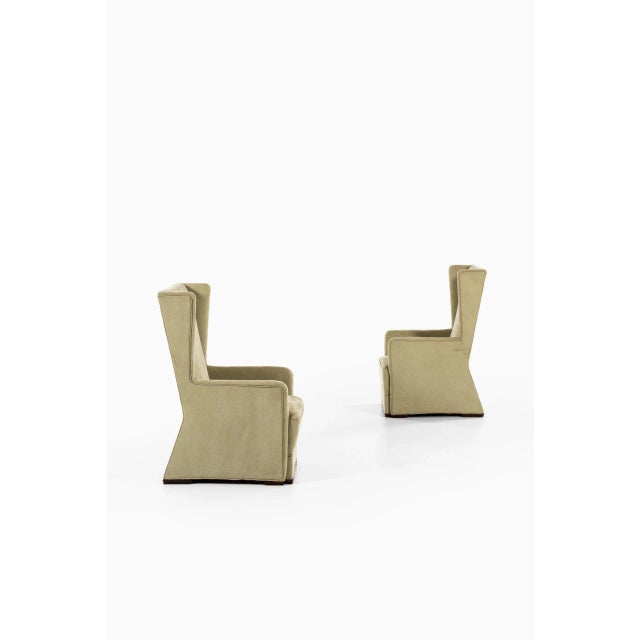 Set of Easy Chairs Attributed to Uno Åhrén or Björn Trägårdh by Svenskt Tenn, Sweden, 1930s For Sale - Image 3 of 11