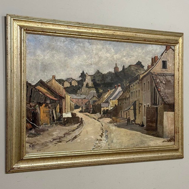 Late 19th Century 19th Century Framed Oil Painting on Canvas by Henri Orban (1836-1904) 'Esneux' For Sale - Image 5 of 18
