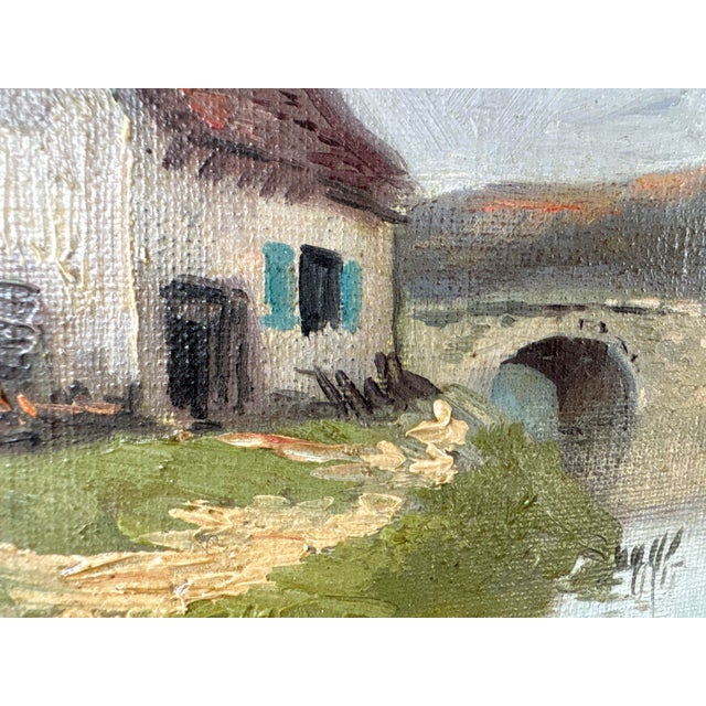 Th Linsyer, Lively Landscape by a River, 1890s-1910s, Oil on Canvas, Framed For Sale - Image 9 of 17