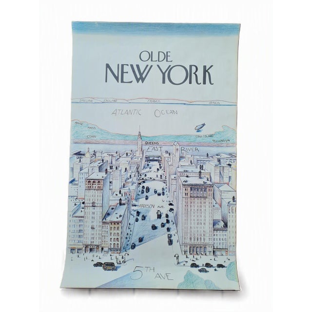 Vintage Decorative Poster by Saul Steinberg, 1980s For Sale - Image 13 of 13