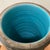 Rare Mid Century Modern Art Pottery Numbered Cylindrical Vase W/Hand Carved Geometric Disign by R. M. Italy For Sale In Chicago - Image 6 of 12