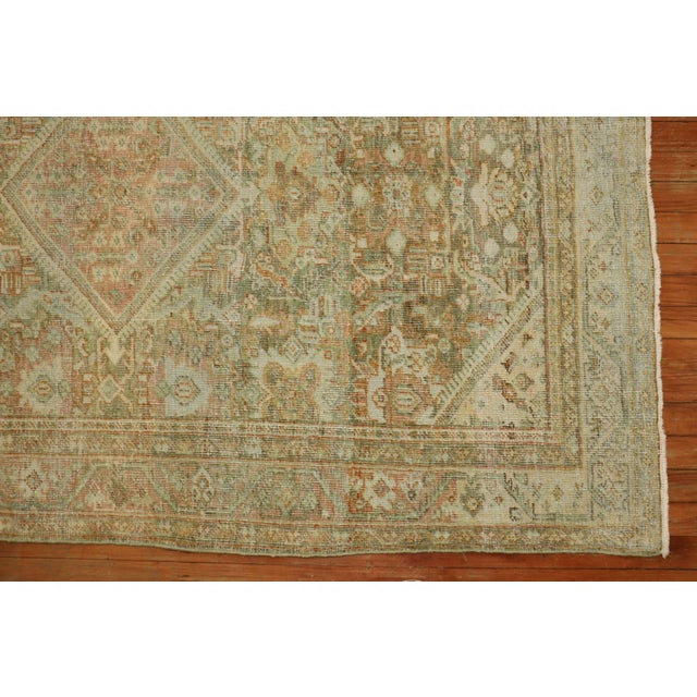 Textile Early 20th Century Pastel Shabby Chic Persian Mahal Rug - 4'4" x 6'7" For Sale - Image 7 of 7