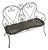 Wrought Iron Bench, 1949 For Sale