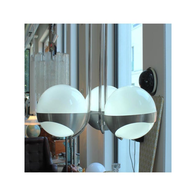 3-Light Chandelier from Lamperti, 1970s For Sale - Image 14 of 16