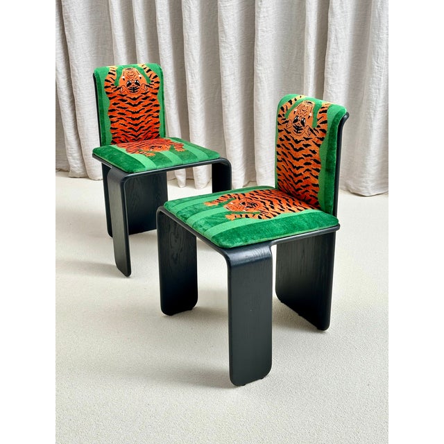 Black Vintage Chairs, Belgium, 1972, Set of 2 For Sale - Image 8 of 8