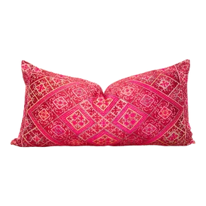 Antique Chamba Sindh Silk Pillow