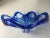 Vintage Blue and White Murano Glass Bowl, 1950s For Sale - Image 11 of 18