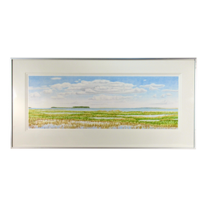 Suezan Aikins Untitled (Coastal Scene) C.1990 Painting