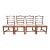Baker Furniture Style Georgian Carved Mahogany Dining Chairs, Set of Four For Sale