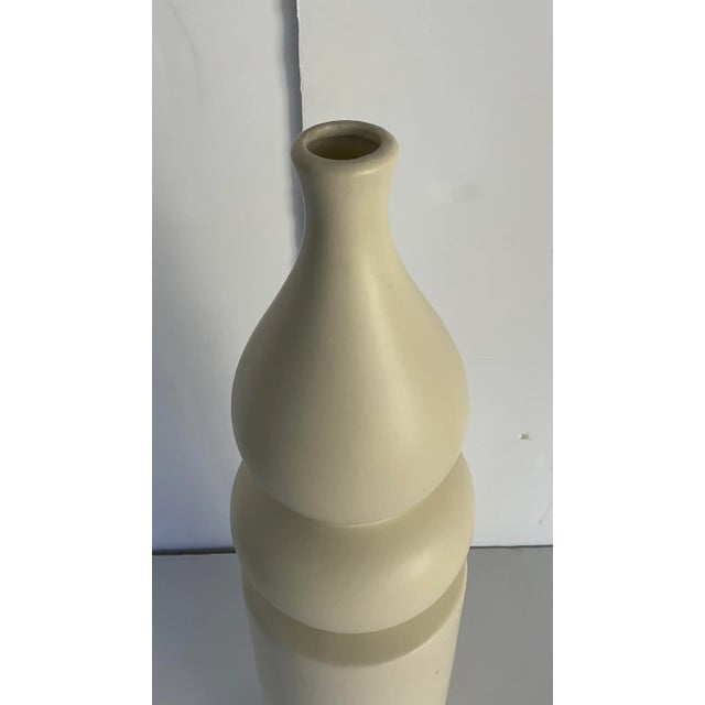 Stylish Modern Large White Gourd Cylinder Vase