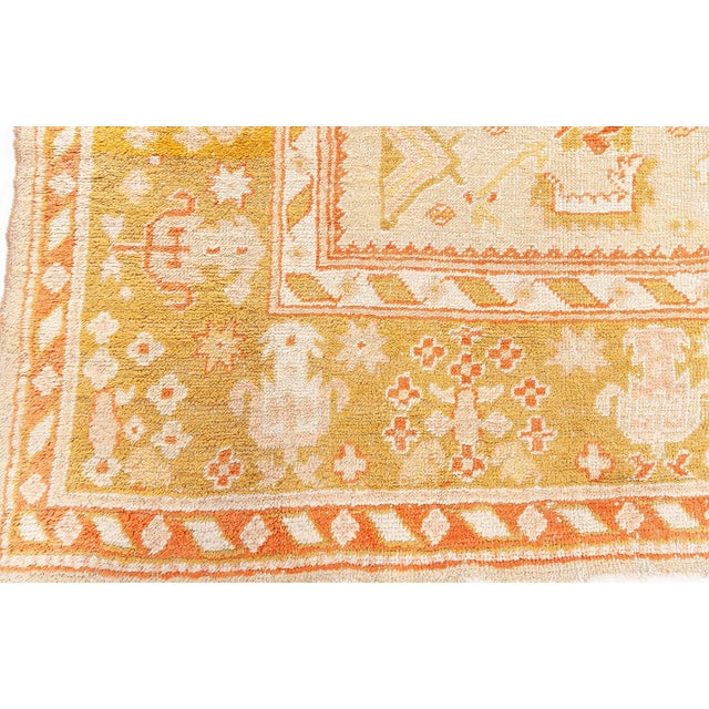 Early 20th Century Early 20th Century Turkish Oushak For Sale - Image 5 of 9
