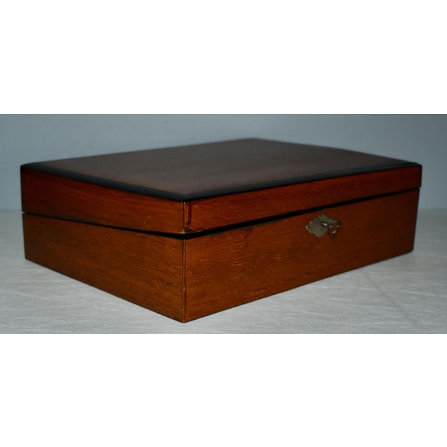 Vintage Decorative Lined Wooden Box For Sale In Philadelphia - Image 6 of 13