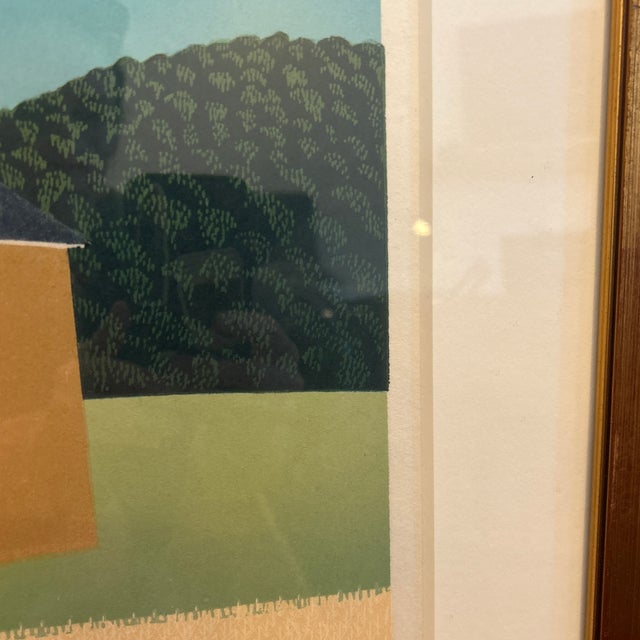 Printmaking Materials Late 20th Century Original Sabra Field Signed Limited Edition Artist’s Proof Lithograph “Monitor Barn” For Sale - Image 7 of 12