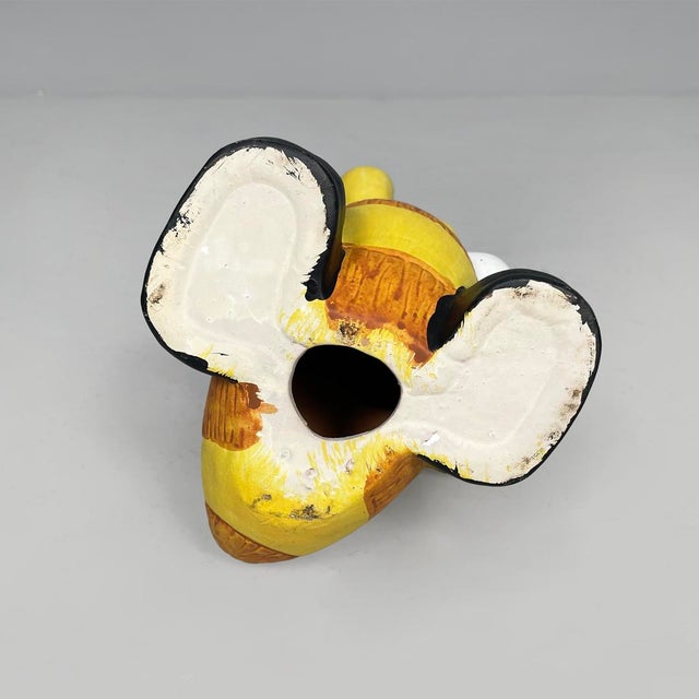 Italian Modern Painted Terracotta Sculpture by Apropos, 1980s For Sale - Image 10 of 11