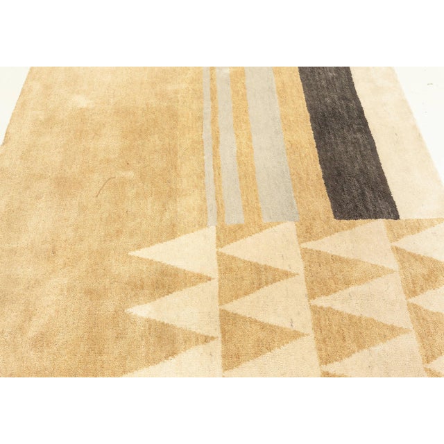 Art Deco Luxurious Art Deco Style Hand-Knotted Silk & Wool Runner by Doris Leslie Blau For Sale - Image 3 of 6