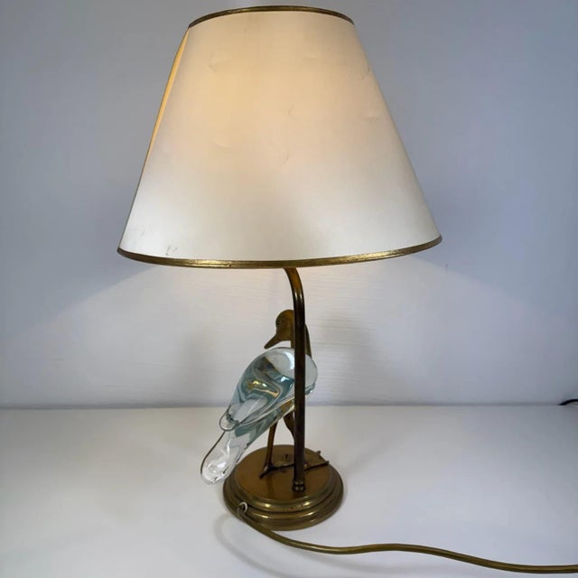 Florence Lamp in Brass with Glass Duck, Italy, 1960s For Sale - Image 15 of 16