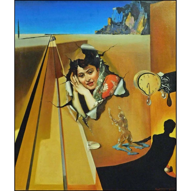 "Surreal Agony in Classical Ecstacy" by Fazly Original Oil on Canvas Hand signed by the artist Image Size: 47" x 39"...