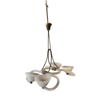 Refined Murano Glass Chandelier by Barovier & Toso, 1960s For Sale