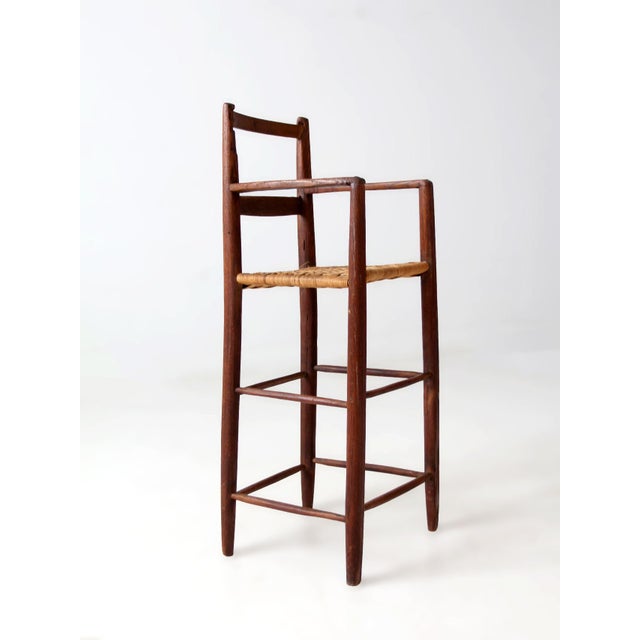 Antique Child's Chair With Woven Seat For Sale - Image 14 of 14