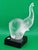 This rare frosted art glass elephant figurine is signed "Robla" and attributed to Archimede Seguso, a renowned brand from...