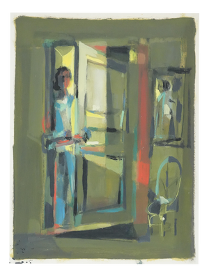 Marcel Mouly, Nudes, Gouache