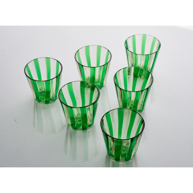 2000 - 2009 Italian Crystal Glasses by Mariana Iskra, 2004, Set of 6 For Sale - Image 5 of 8