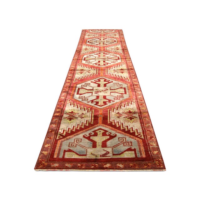 1960s Turkish Oushak Runner For Sale In Los Angeles - Image 6 of 6