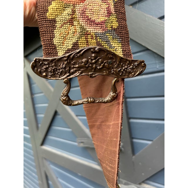 Victorian Needlepoint Bell Pull For Sale In Philadelphia - Image 6 of 9