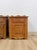 Mid 20th Century Mid 20th Century Pair of Rustic Pine Nightstands Drawer Arched Cabinet Door Scalloped European For Sale - Image 5 of 17