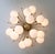 21st Century Mezzo Satin Brass Matte White Murano Flush Mount by Fabio LTD For Sale - Image 9 of 10