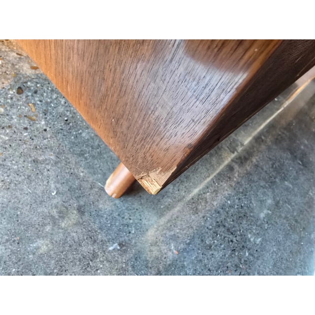 1960s Merton Gershun Walnut Low Dresser, Attributed For Sale - Image 9 of 9