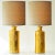 Ceramic Floor or Table Lamps from Bitossi with Silk Lampshades attributed to R. Houben, 1970s, Set of 2 For Sale - Image 10 of 11