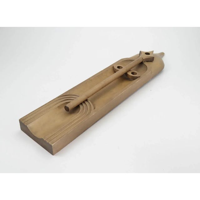 Wooden Wall Artwork Decoration, 1970s, in Good conditions. Designed 1970 to 1979